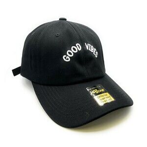 Good Vibes Dad Hat (Black)